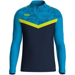 Bluza dresowa zapinana na zamek błyskawiczny Jako Iconic. Niebieskie bluzy damskie JAKO, xl, bez wzorów, z dresówki, bez kaptura. Za 288.50 zł.