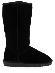 NICEBAY Skórzane kozaki zimowe "Wharfe" w kolorze czarnym rozmiar: 38. Czarne kozaki damskie NICEBAY, na zimę, z materiału, bez obcasa, bez zapięcia. Za 207.39 zł.