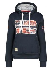 Geographical Norway Bluza "Gpepe2" w kolorze granatowym rozmiar: M. Niebieskie bluzy damskie Geographical Norway, m, bez wzorów, z kapturem. Za 113.99 zł.