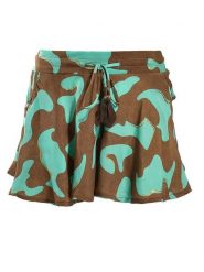 BLE Szorty w kolorze turkusowo-jasnobrązowym rozmiar: S/M. Brązowe szorty damskie BLE, bez wzorów. Za 109.78 zł.