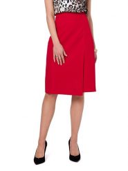 Stylove Spódnica w kolorze czerwonym rozmiar: XL. Czerwone spódnice damskie Stylove, xl, bez wzorów, midi. Za 184.46 zł.