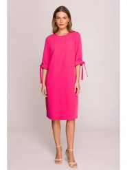 Stylove Sukienka w kolorze różowym rozmiar: XL. Różowe sukienki damskie Stylove, bez wzorów, bez ramiączek. Za 247.11 zł.