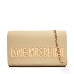 Torebka LOVE MOSCHINO. Brązowe torebki wieczorowe damskie Love Moschino, bez wzorów, bez dodatków. Za 699.99 zł.