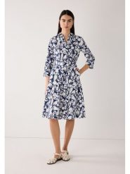 More & More Sukienka w kolorze granatowo-kremowym rozmiar: 36. Niebieskie sukienki damskie More & More, bez wzorów, z tkaniny, bez ramiączek. Za 254.74 zł.