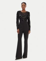 Rinascimento Kombinezon CFC0126410003 Czarny Regular Fit. Czarne sukienki damskie Rinascimento, bez wzorów, z syntetyku, bez ramiączek. Za 869.99 zł.