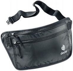 DEUTER Saszetka SECURITY MONEY BELT II-Czarny. Czarne nerki i saszetki damskie Deuter, bez wzorów, z materiału. Za 88.00 zł.