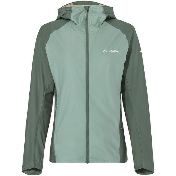 Kurtka damska Scopi Insulation Jacket. Zielone kurtki damskie Vaude, bez wzorów, z hardshellu, bez kaptura. Za 763.05 zł.