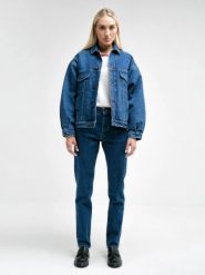 Kurtka damska jeansowa z kolekcji Authentic granatowa Authentic 500. Niebieskie kurtki damskie Big Star, l, bez wzorów, z denimu, bez kaptura. W wyprzedaży za 229.99 zł.