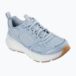 Buty damskie SKECHERS Edgeride Power Flow. Niebieskie obuwie sportowe casual damskie Skechers, bez zapięcia. Za 269.99 zł.