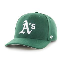 Czapka z daszkiem Oakland Athletics 47Brand MLB Cold Zone MVP. Zielone czapki z daszkiem damskie 47 Brand, bez wzorów, z materiału. Za 139.00 zł.