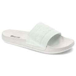 Białe Klapki Big Star Wodoodporne Buty Damskie. Białe klapki damskie Big Star, bez wzorów, bez obcasa, bez zapięcia. Za 89.99 zł.