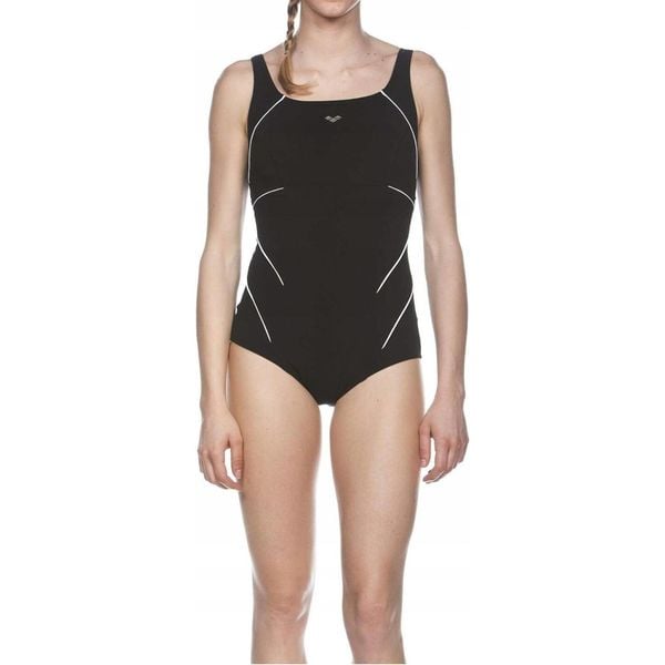 Strój kąpielowy jednoczęściowy damski na basen Arena Jewel. Czarne stroje jednoczęściowe Arena, bez wzorów. Za 99.99 zł.