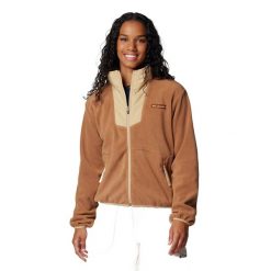 Bluza damska Columbia Sequoia Grove Full Zip. Brązowe bluzy damskie Columbia, s, bez wzorów, bez kaptura. Za 224.99 zł.