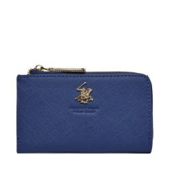 Portfel Beverly Hills Polo Club. Niebieskie portfele damskie Beverly Hills Polo Club, bez wzorów. Za 59.99 zł.