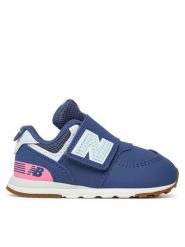New Balance Sneakersy NW574NJ Granatowy. Niebieskie buty sportowe dziewczęce New Balance, ze skóry, bez zapięcia. Za 249.99 zł.