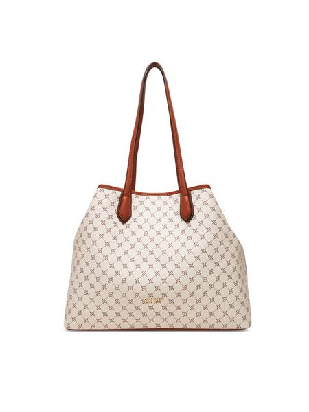 Nine West Torebka JH6777-NW Beżowy. Brązowe torebki klasyczne damskie Nine West, z materiału, bez dodatków. Za 249.99 zł.