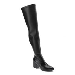 Czarne Kozaki Chebello Damskie Stylowe Obuwie. Czarne kozaki damskie CheBello, na zimę, ze skóry ekologicznej, bez obcasa, na obcasie, bez zapięcia. Za 339.00 zł.