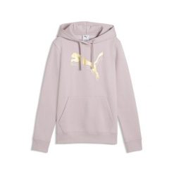 Damska bluza z kapturem ESS METALLIC PUMA. Czerwone bluzy damskie Puma, na jesień, s, bez wzorów, z bawełny, z kapturem. Za 249.00 zł.