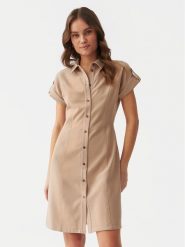 Tatuum Sukienka letnia Fila T2405.197 Beżowy Regular Fit. Brązowe sukienki damskie TATUUM, bez wzorów, z syntetyku, bez ramiączek. Za 199.99 zł.