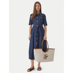 Torebka Tommy Hilfiger. Brązowe torebki klasyczne damskie Tommy Hilfiger, bez dodatków. Za 1,699.00 zł.