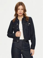 Calvin Klein Jeans Kurtka jeansowa 90's J20J225066 Granatowy Regular Fit. Niebieskie kurtki damskie Calvin Klein Jeans, s, bez wzorów, z bawełny, bez kaptura. Za 259.99 zł.