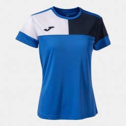T-shirt damski Joma Royal-Navy XL - Sportowy i Oddychający. Czarne koszulki sportowe damskie Joma, xl, bez wzorów, bez ramiączek, do piłki nożnej. Za 153.99 zł.