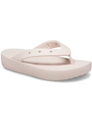 Crocs Japonki "Flip" w kolorze jasnoróżowym rozmiar: 36/37. Różowe klapki damskie Crocs, bez wzorów, z otwartym noskiem, bez obcasa, bez zapięcia. Za 100.99 zł.