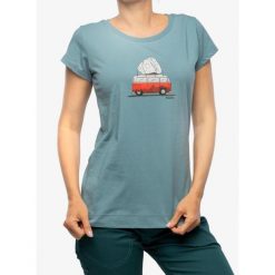 Koszulka bawełniana damska Ocun Classic T Bus-Stone. Zielone koszulki sportowe damskie Ocun, bez wzorów, z bawełny, bez ramiączek. Za 122.99 zł.