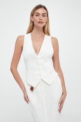 Kamizelka damska lniana ELISABETTA FRANCHI. Kamizelki damskie Elisabetta Franchi, bez wzorów, bez kaptura. W wyprzedaży za 1,311.20 zł.