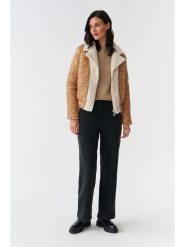 TATUUM Dwustronna kurtka "Bankaria" w kolorze jasnobrązowo-kremowym rozmiar: 38. Brązowe kurtki damskie TATUUM, bez wzorów, bez kaptura. Za 264.77 zł.