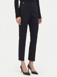 Liu Jo Spodnie materiałowe WF6333 J3976 Granatowy Slim Fit. Niebieskie spodnie materiałowe damskie Liu Jo, bez wzorów, z materiału. Za 599.99 zł.