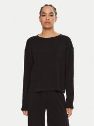 Guess Koszulka piżamowa Elsa O4BP01 KCHZ2 Czarny Relaxed Fit. Czarne koszule nocne i halki Guess, z aplikacjami, z bawełny, bez ramiączek. Za 109.99 zł.