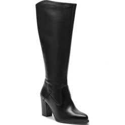 Kozaki TAMARIS - 1-25570-31 Black 001. Czarne kozaki damskie Tamaris, z materiału. W wyprzedaży za 279.00 zł.