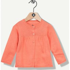 Kardigan w kolorze pomarańczowym. Brązowe bluzy niemowlęce Grain de blé et Lisa Rose, z bawełny, z okrągłym kołnierzem. W wyprzedaży za 32.95 zł.