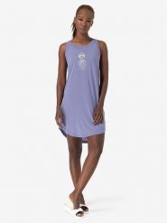 Super.natural Sukienka "Relax Octi" w kolorze błękitno-fioletowym rozmiar: XL. Niebieskie sukienki damskie super.natural, bez wzorów, z wełny, bez ramiączek. Za 152.99 zł.