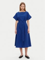 Weekend Max Mara Sukienka codzienna Finish 2515221032 Niebieski Regular Fit. Niebieskie sukienki damskie Weekend Max Mara, bez wzorów, z syntetyku, bez ramiączek. Za 1,499.00 zł.