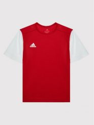 Adidas Koszulka techniczna Estro 19 DP3215 Czerwony Regular Fit. Czerwone t-shirty i koszulki chłopięce Adidas, bez wzorów, z syntetyku, bez kołnierzyka, bez ramiączek. Za 49.99 zł.