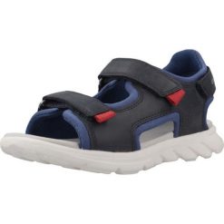 Sandały Geox Model J Sandal Airadyum Bo Kolor Niebieski. Niebieskie sandały damskie Geox, bez wzorów, z syntetyku, bez obcasa, bez zapięcia. Za 219.99 zł.