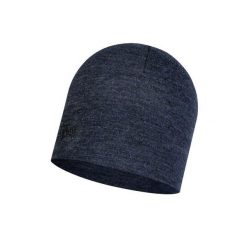 Czapka wełniana Buff Midweight Merino Wool Hat. Czarne czapki damskie Buff, bez wzorów, z wełny. Za 130.09 zł.
