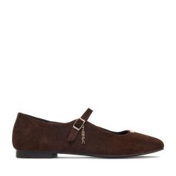 Baleriny Beverly Hills Polo Club. Brązowe balerinki damskie Beverly Hills Polo Club, bez wzorów. Za 299.99 zł.