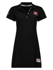 Canadian Peak Sukienka polo "Katcheak" w kolorze czarnym rozmiar: M. Czarne sukienki damskie Canadian Peak, bez wzorów, z bawełny, bez ramiączek. Za 109.52 zł.