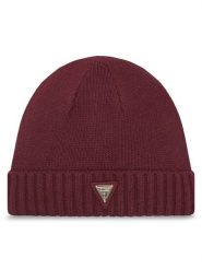 Guess Czapka V4BZ08 Z39B0 Bordowy. Czerwone czapki damskie Guess, na zimę, z aplikacjami, z materiału. Za 169.99 zł.