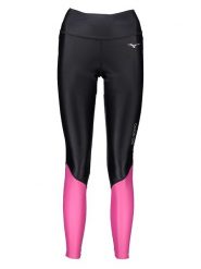 Mizuno Legginsy "BG3000" w kolorze czarno-jasnoróżowym do biegania rozmiar: S. Czarne legginsy damskie Mizuno, s, bez wzorów, z materiału. Za 118.56 zł.