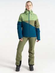 Dare 2b Kurtka narciarska "Ice III" w kolorze zielono-niebieskim rozmiar: 46. Niebieskie kurtki sportowe damskie Dare 2b, bez wzorów, bez kaptura. Za 260.99 zł.