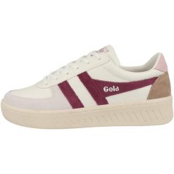 Sneakersy damskie Gola Grandslam Trident. Białe obuwie sportowe damskie Gola, bez zapięcia, trekkingowe. Za 453.50 zł.