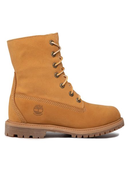 Timberland Trapery Authentic TB08329R2311 Brązowy. Brązowe trapery damskie Timberland, z nubiku, bez zapięcia. Za 649.99 zł.