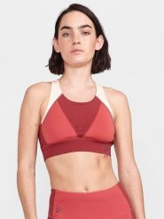 Craft Top sportowy "ADV HiT" w kolorze czerwono-białym rozmiar: XL. Czerwone koszulki sportowe damskie Craft, xl, bez wzorów, z materiału, bez ramiączek, outdoorowe. Za 129.95 zł.