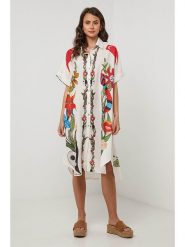 Lin Passion Sukienka w kolorze białym rozmiar: 40/42. Białe sukienki damskie Lin Passion, bez wzorów, klasyczne, bez ramiączek. Za 121.99 zł.