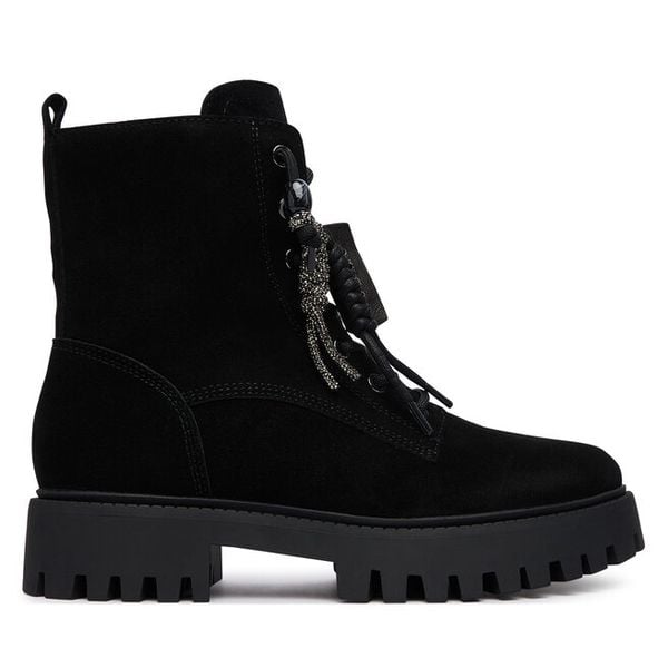 Trapery Guess. Czarne trapery damskie Guess, bez zapięcia. Za 674.99 zł.