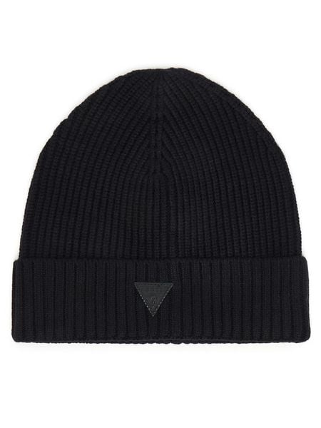 Guess Czapka V6BZ08 Z1715 Czarny. Czarne czapki damskie Guess, na zimę, z aplikacjami, z wiskozy. Za 154.99 zł.
